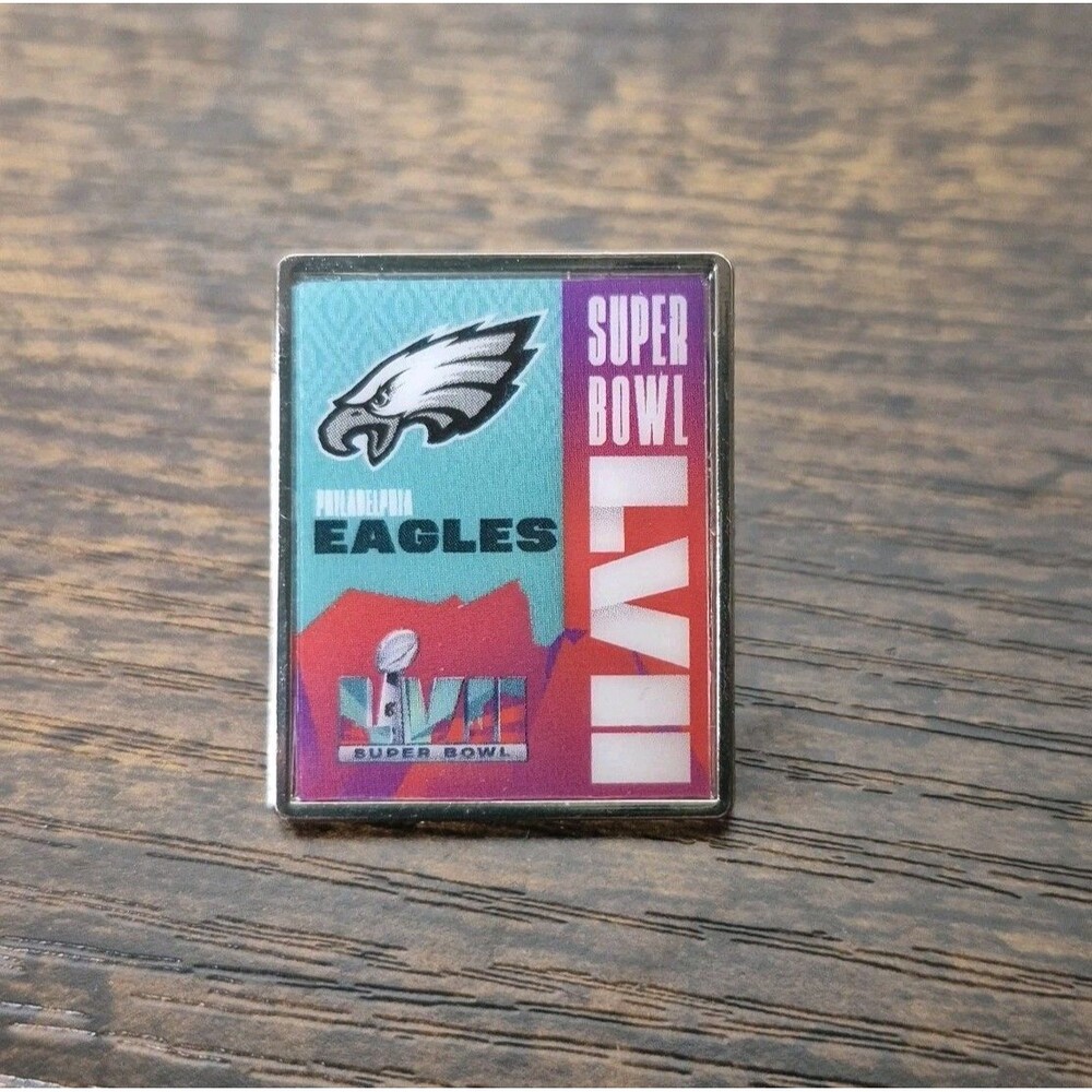 Super Bowl 57 Philadelphia Eagles NFL LVII Lapel Hat Pin Champs Philly